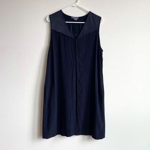 Vince Navy Blue Sleeveless Shift Dress Size XL